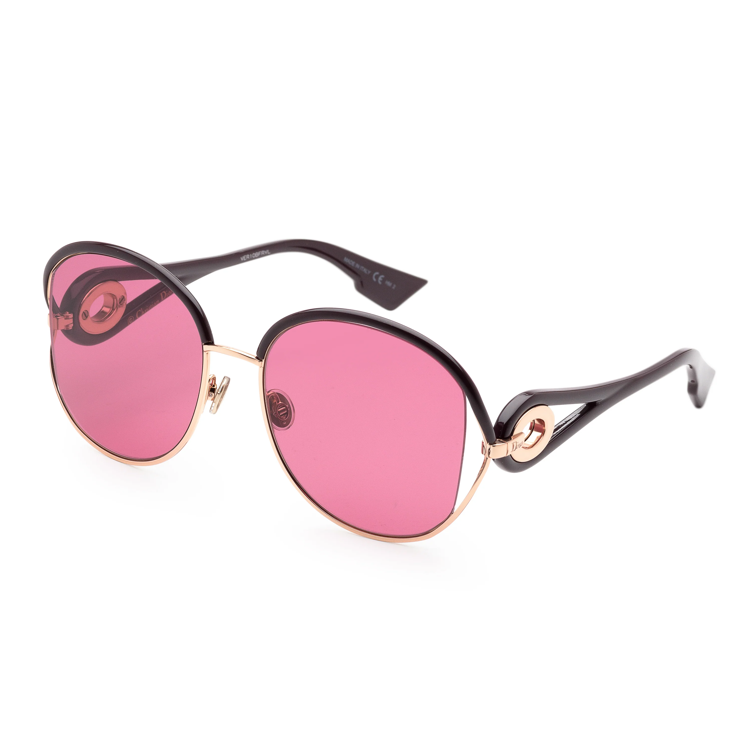 New Volutes Gold Violet Frame, Pink AR Lens | Dial