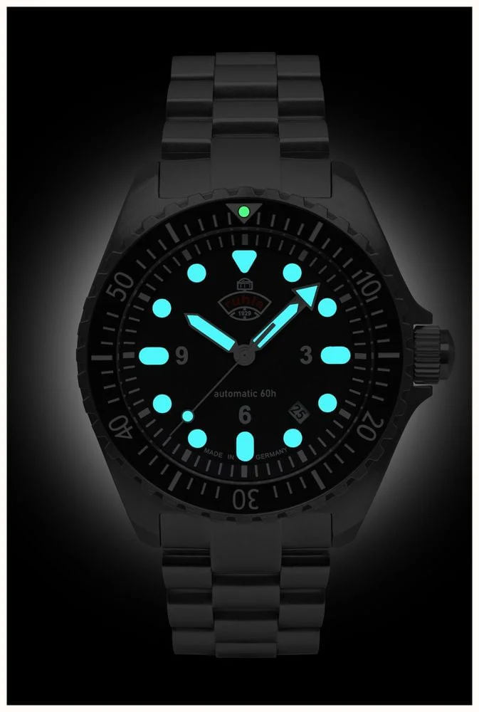 NVA Kommando Minentaucher Black / Red Strap Black Dial - Image 2