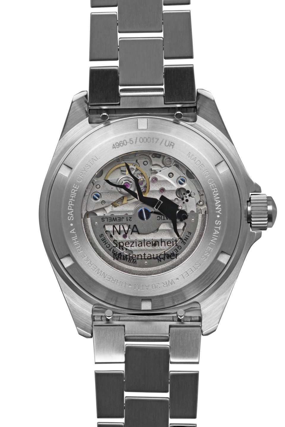 NVA Kommando Minentaucher Black / Black Strap Black Dial - Image 3