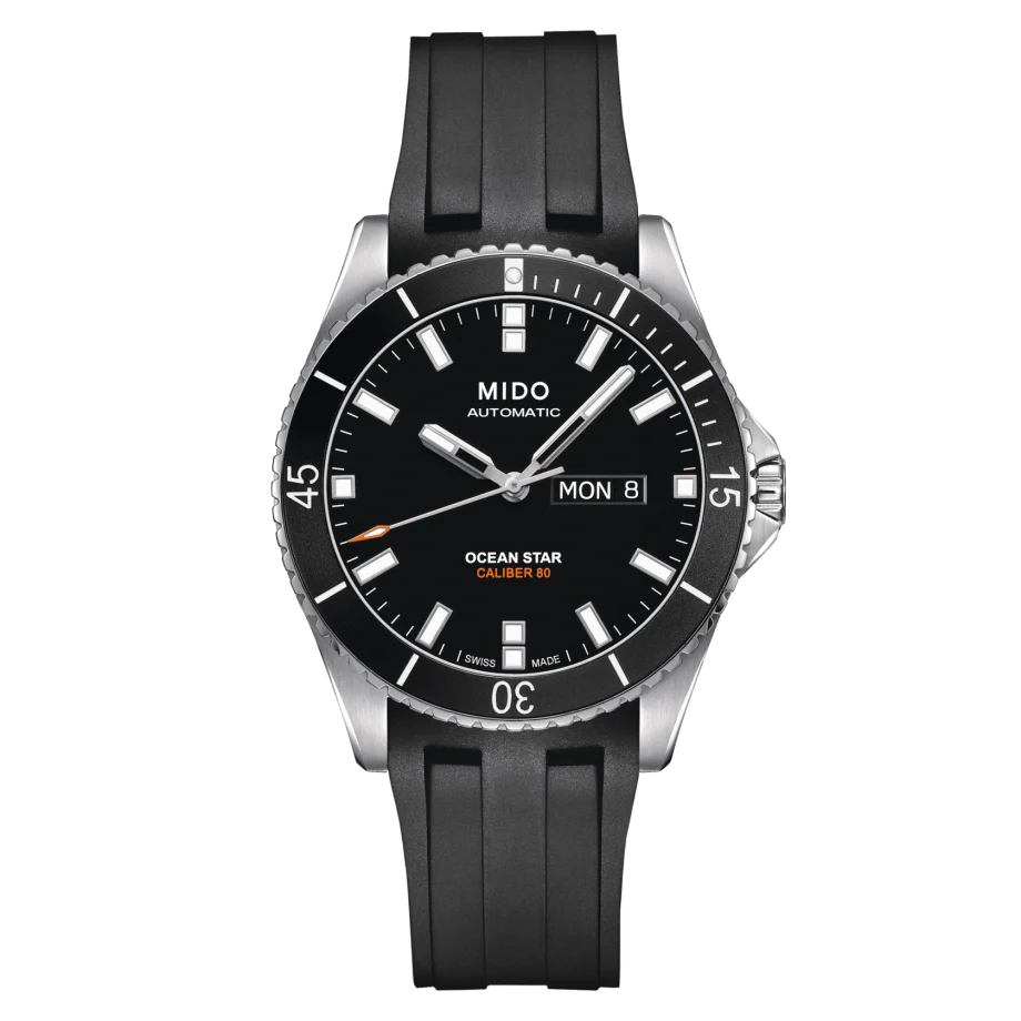 Ocean Star Black Rubber | Anthracite Dial