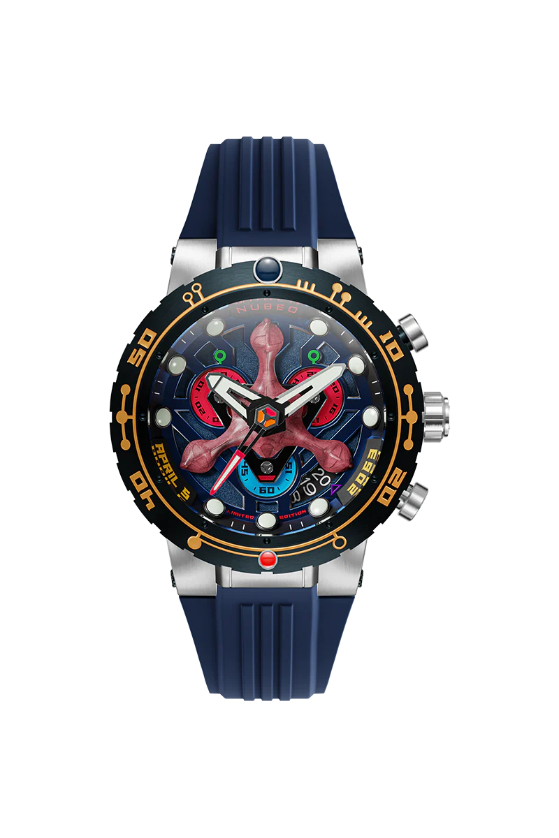 Opportunity Chronograph Star Trek First Contact Day Limited Edition Blue / Rubber | Blue Dial