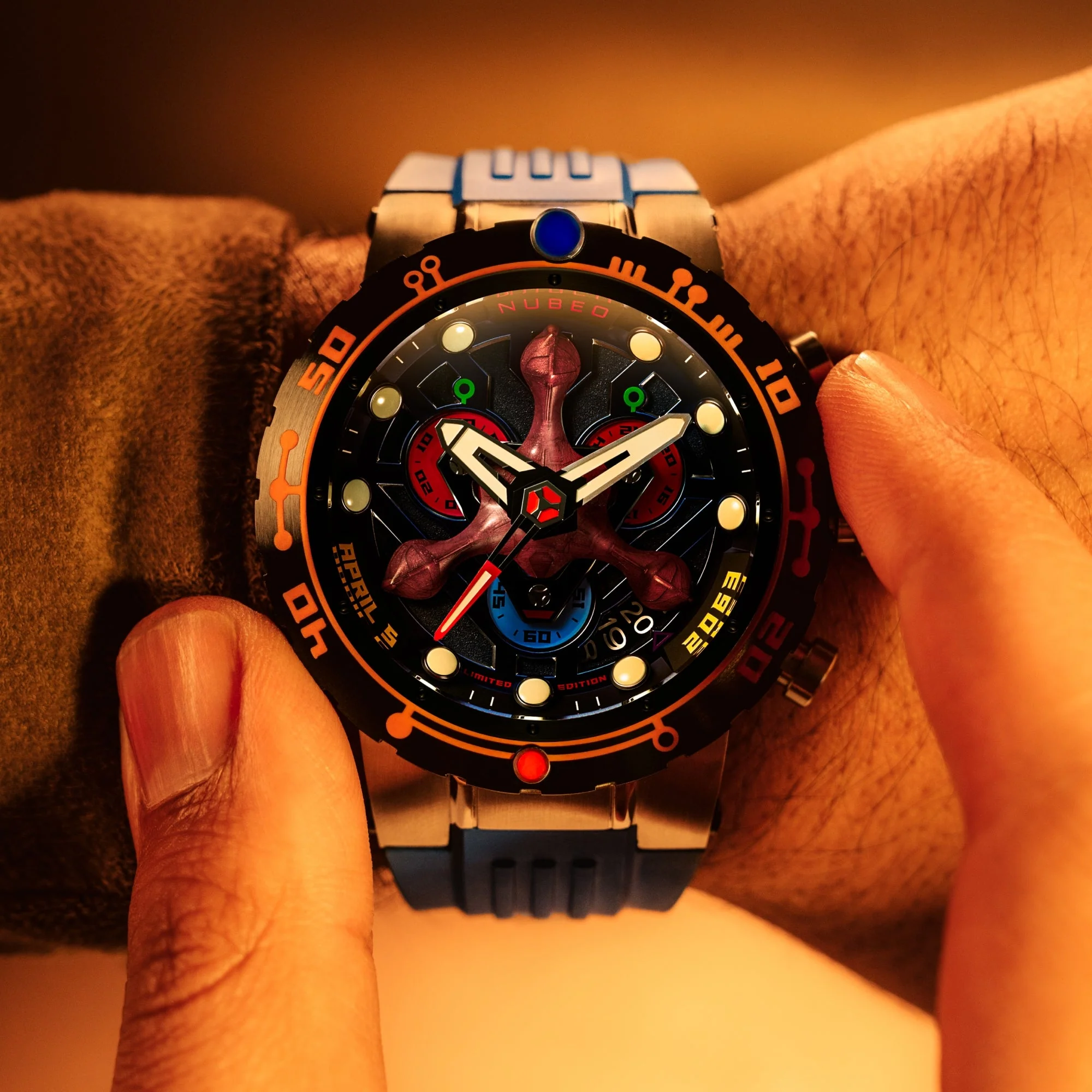 Opportunity Chronograph Star Trek First Contact Day Limited Edition Blue / Rubber | Blue Dial - Image 2