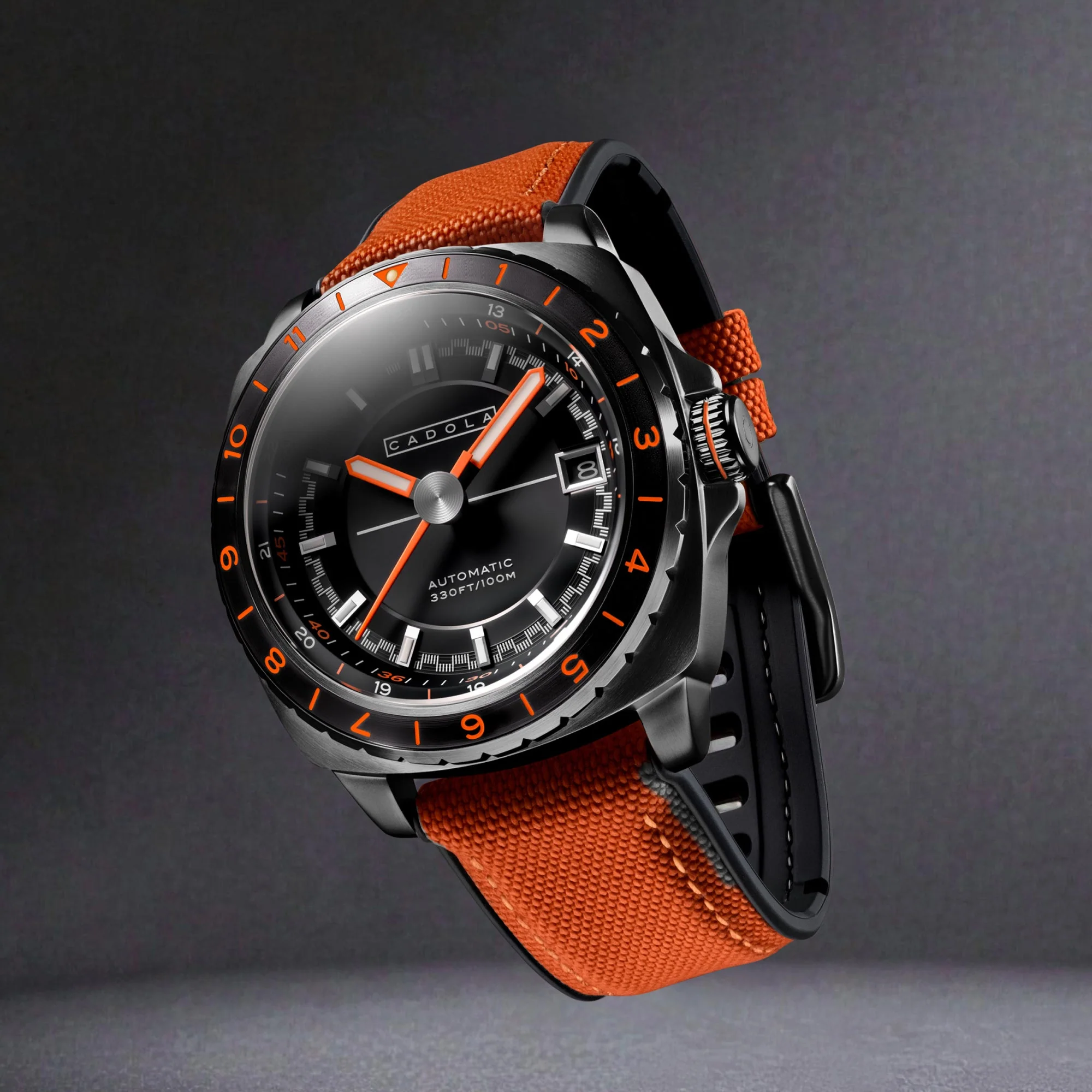 Overdrive Automatic Black / Orange Canvas Black Dial - Image 3