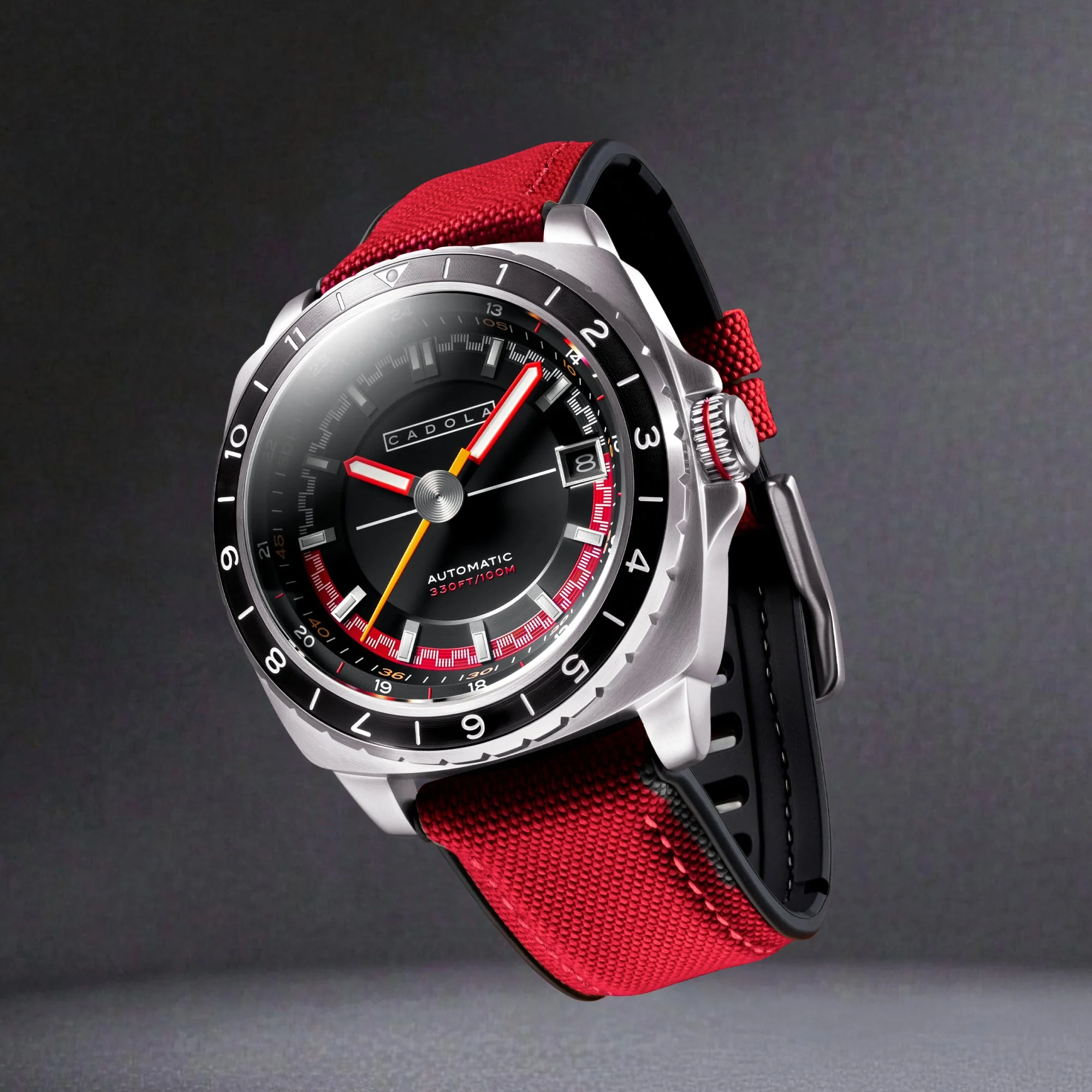 Overdrive Automatic Black / Red Canvas Black Dial - Image 3