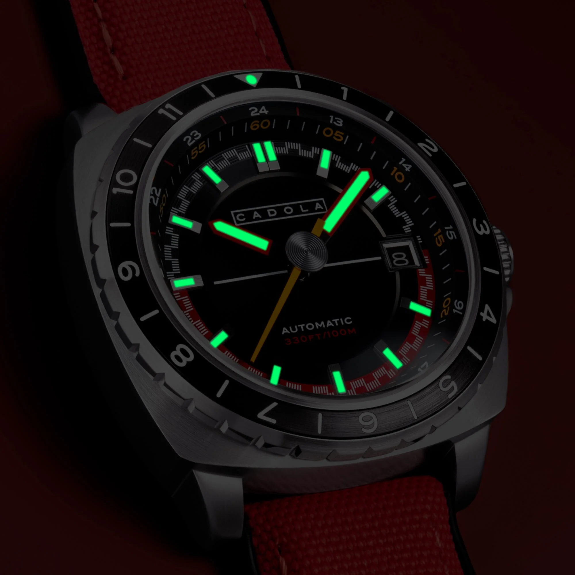 Overdrive Automatic Black / Red Canvas Black Dial - Image 4