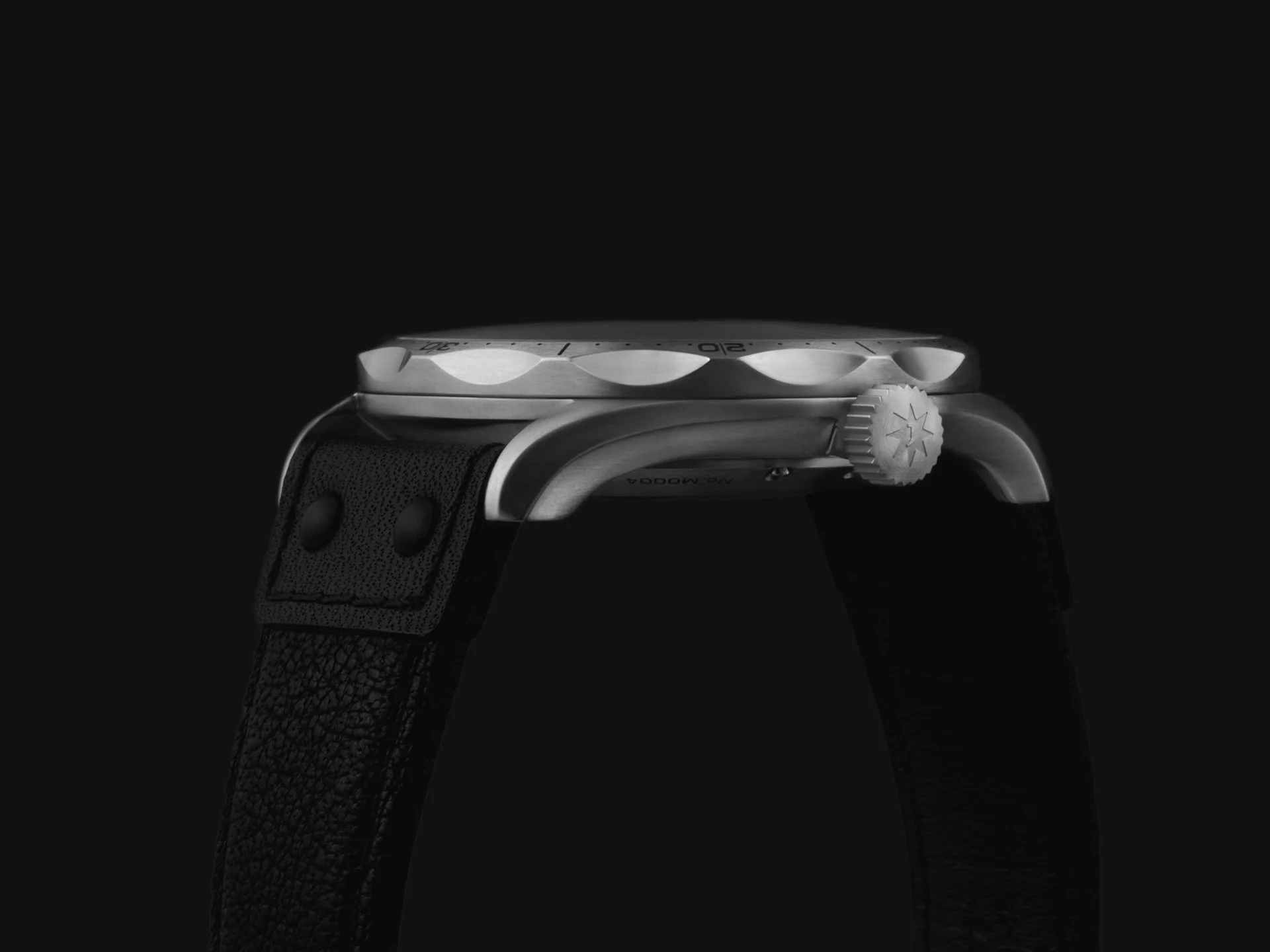 Pilot Automatic Dark Green Dial / Dark Green and Black Riveted Leather Strap Dark Green Dial - Image 3