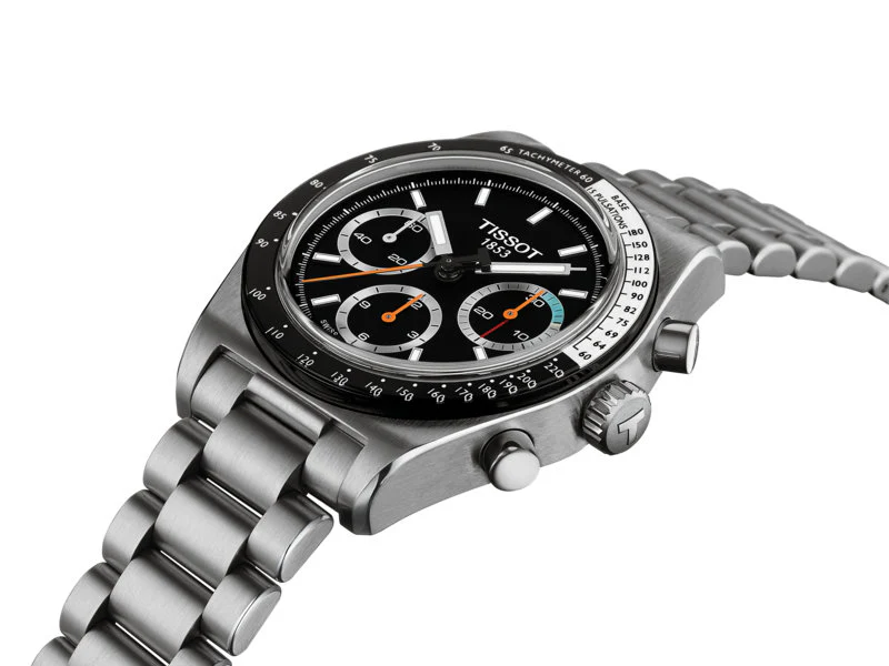 PR516 Mechanical Chronograph Silver-tone Black Dial - Image 2