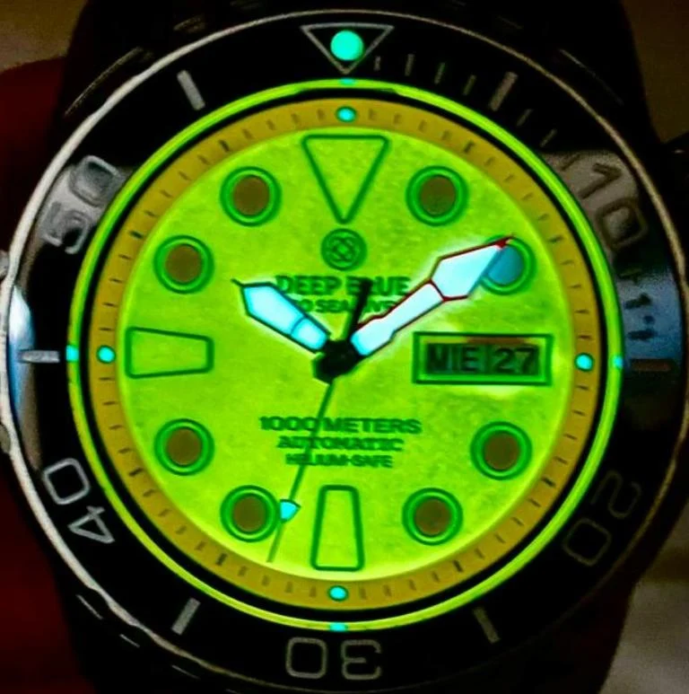 Pro Sea Diver II 44mm Blue Full  Lume Orange Dial - Image 5
