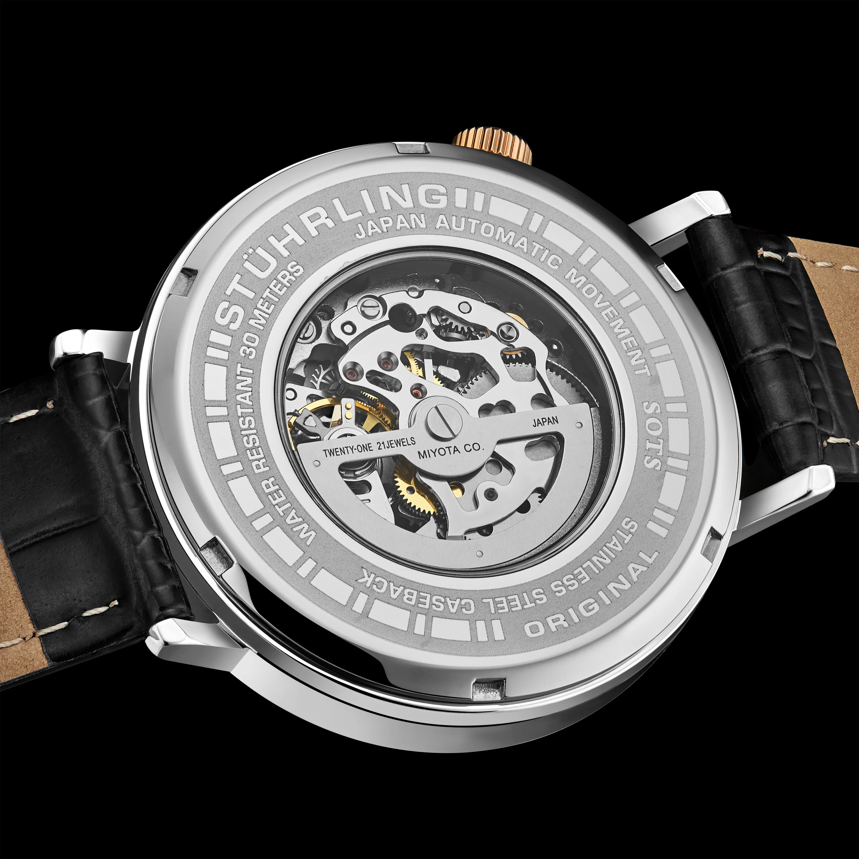 Quasar Skeleton Automatic 42mm Grey/Black | Gray Dial - Image 5