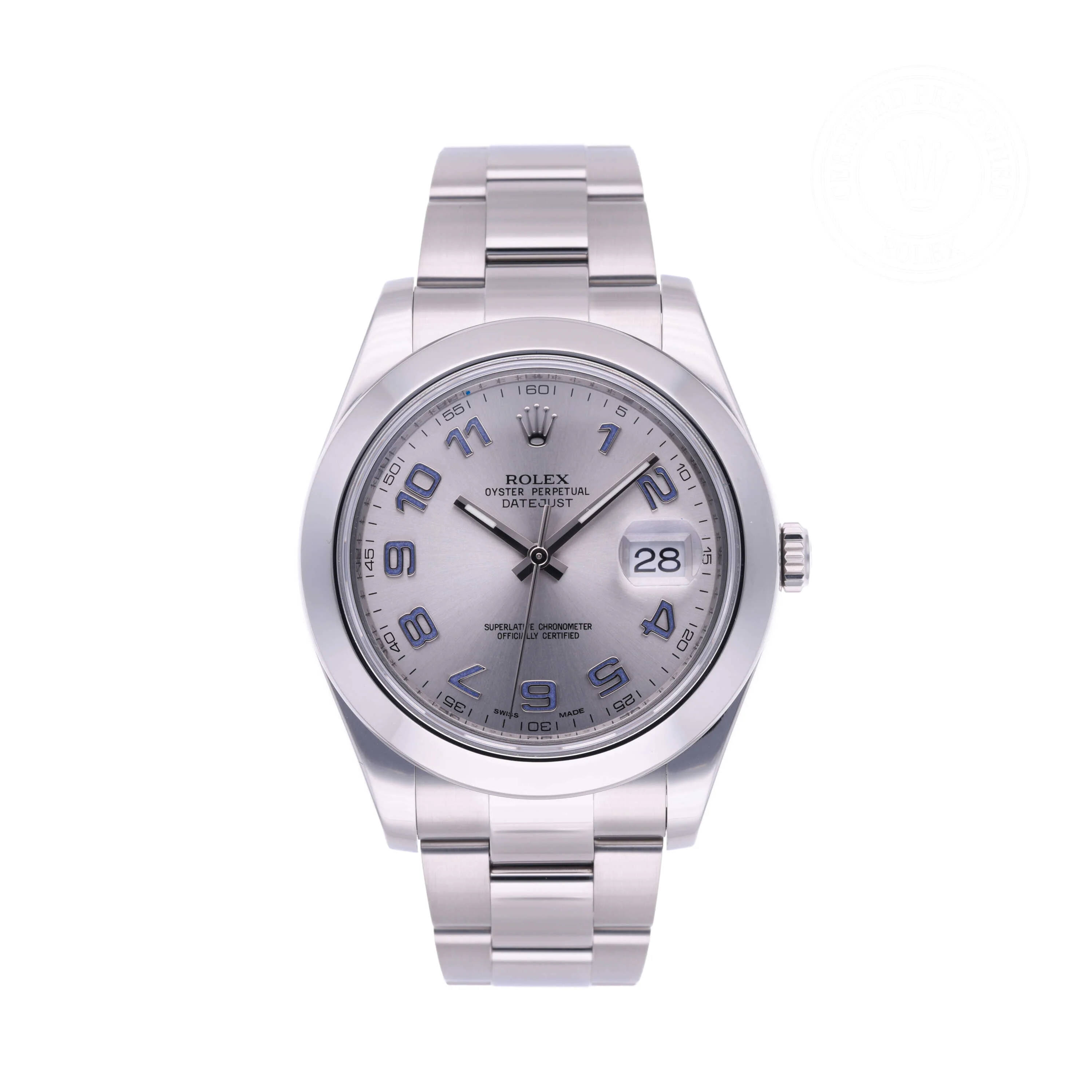 Pre-Owned Rolex Oystersteel Datejust II Rhodium Dial -116300