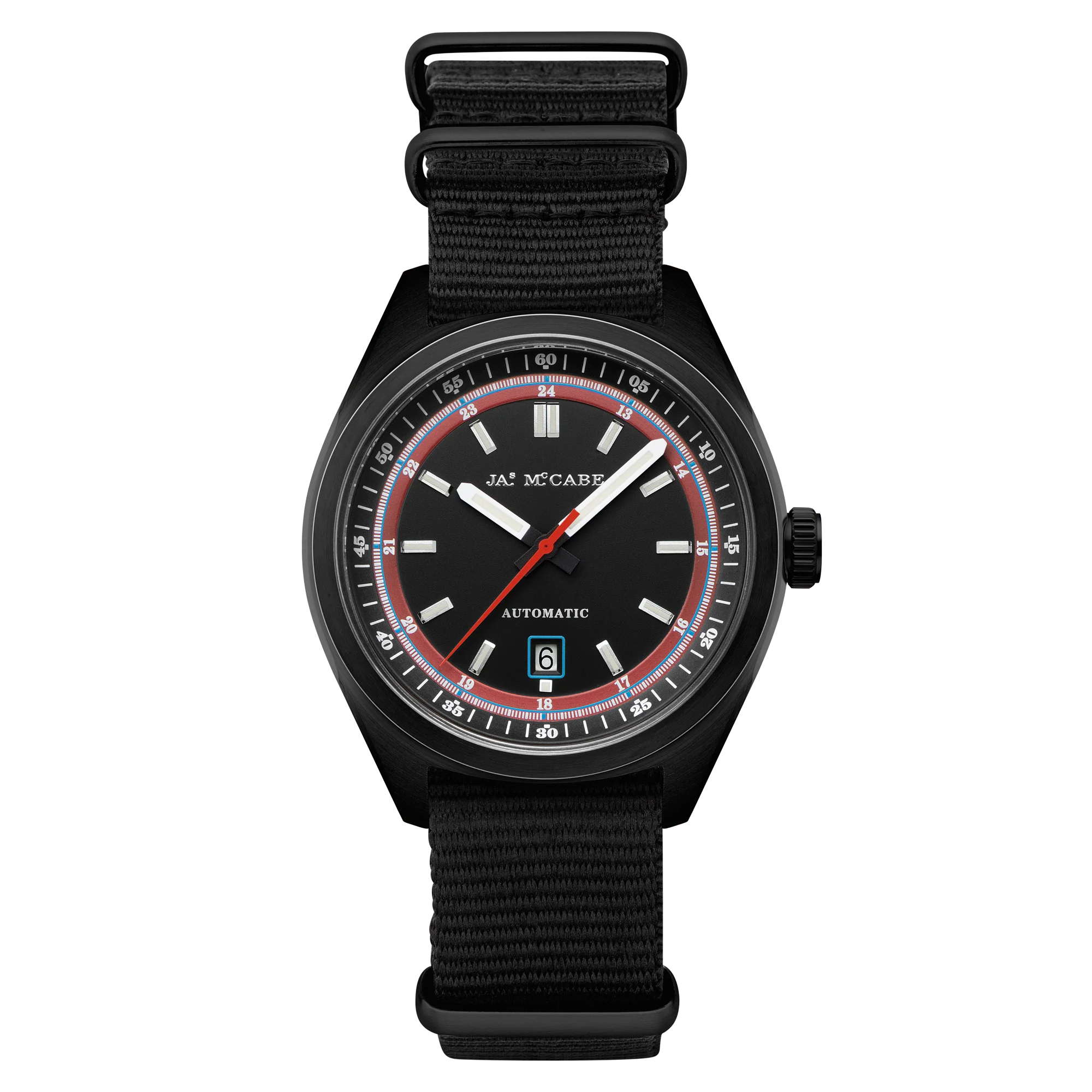 Scrambler Automatic Black / Black Nylon | Black Dial