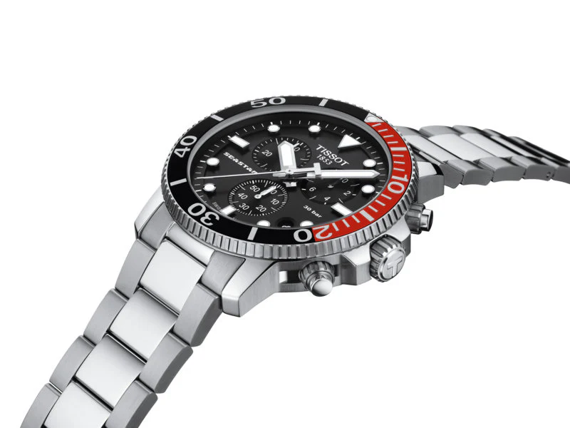 Seastar 1000 Chronograph Stainless Steel | Black Dial - Image 4