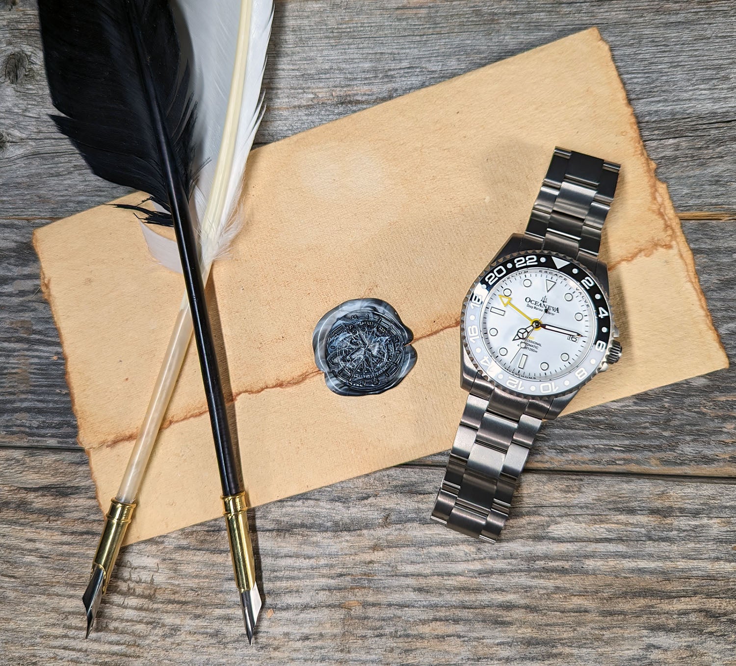 Deep Marine Explorer II White/Black Bezel | White Dial - Image 6