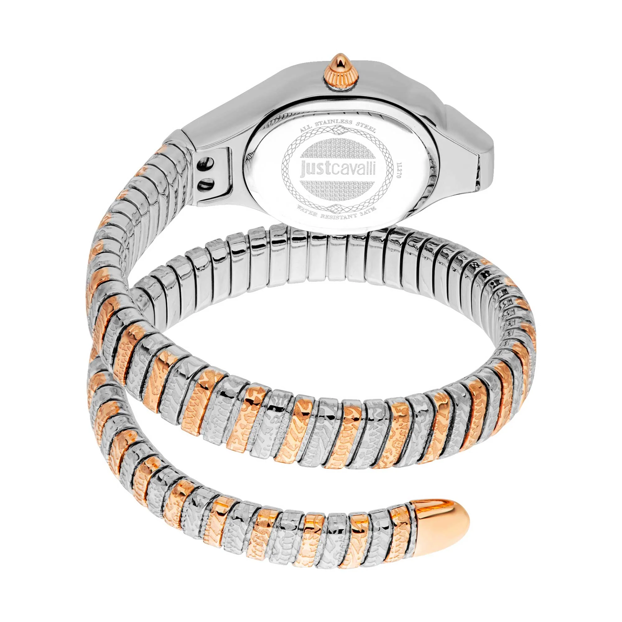Signature Snake 22mm / Rose Gold / Silver | Rose Gold Dial - Image 2