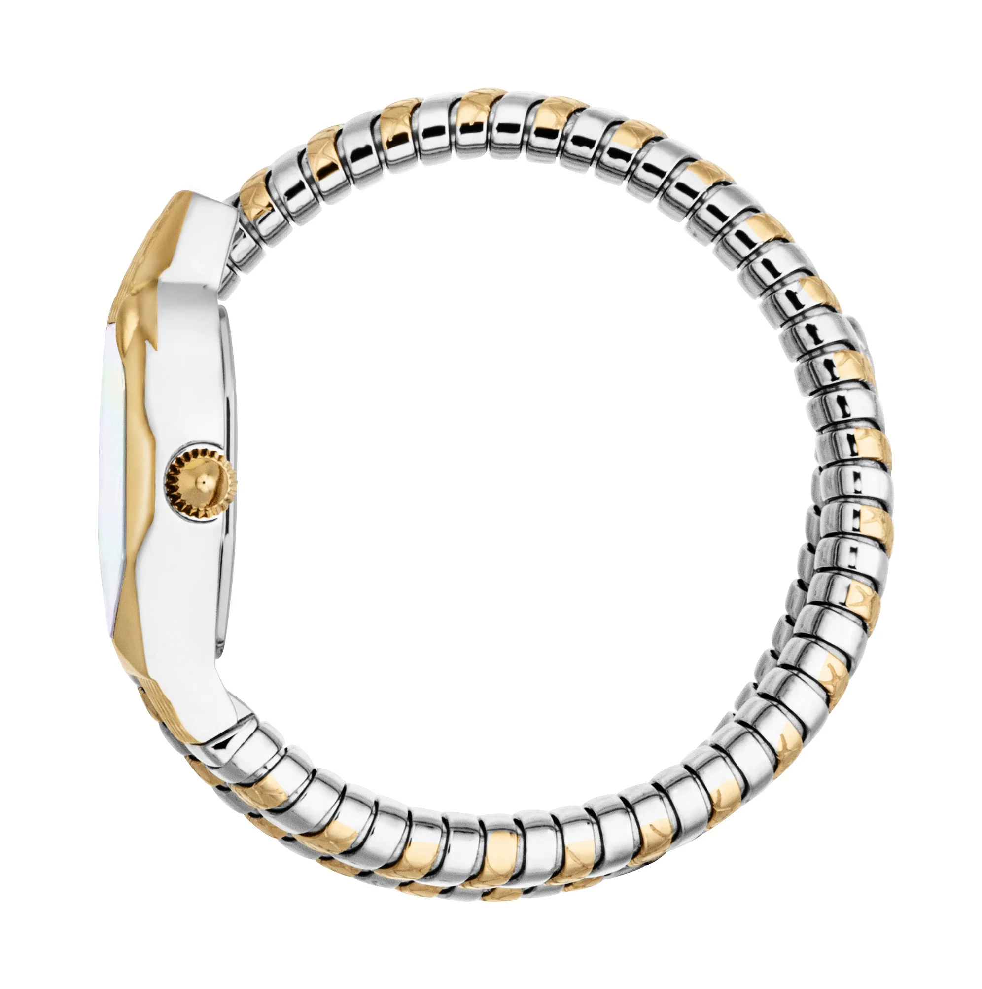 Snake 22mm / White Mother-of-Pearl / Silver and Gold | White Mother-of-Pearl Dial - Image 2