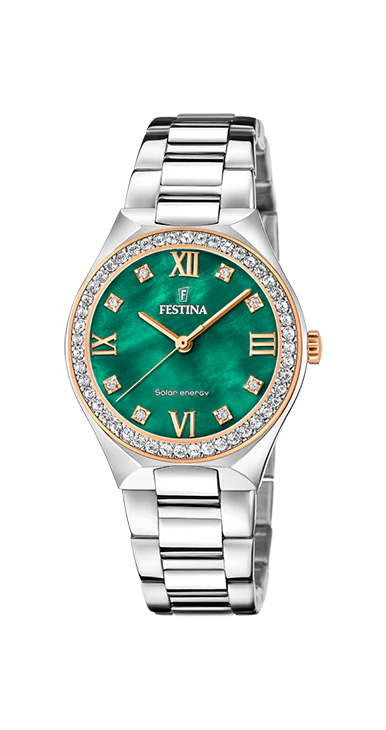 Solar Energy Green / Stainless Steel | Green Dial