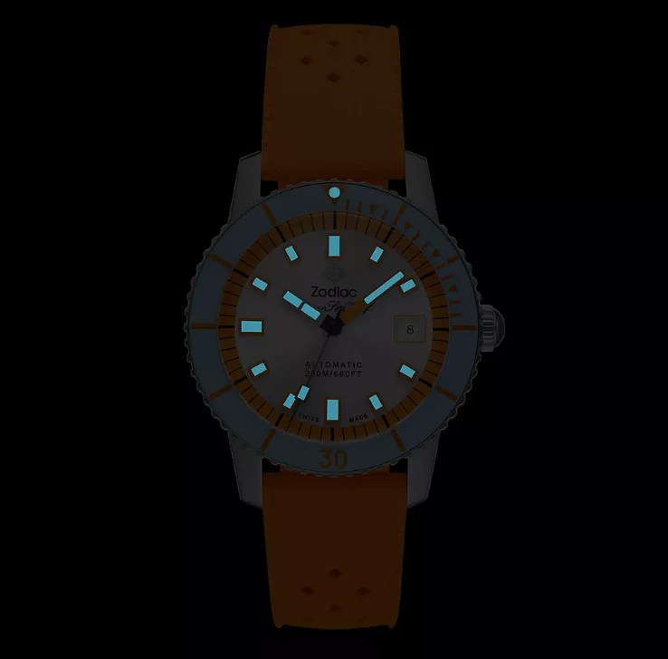 Super Sea Wolf Compression Rubber Strap | Silver Dial - Image 5