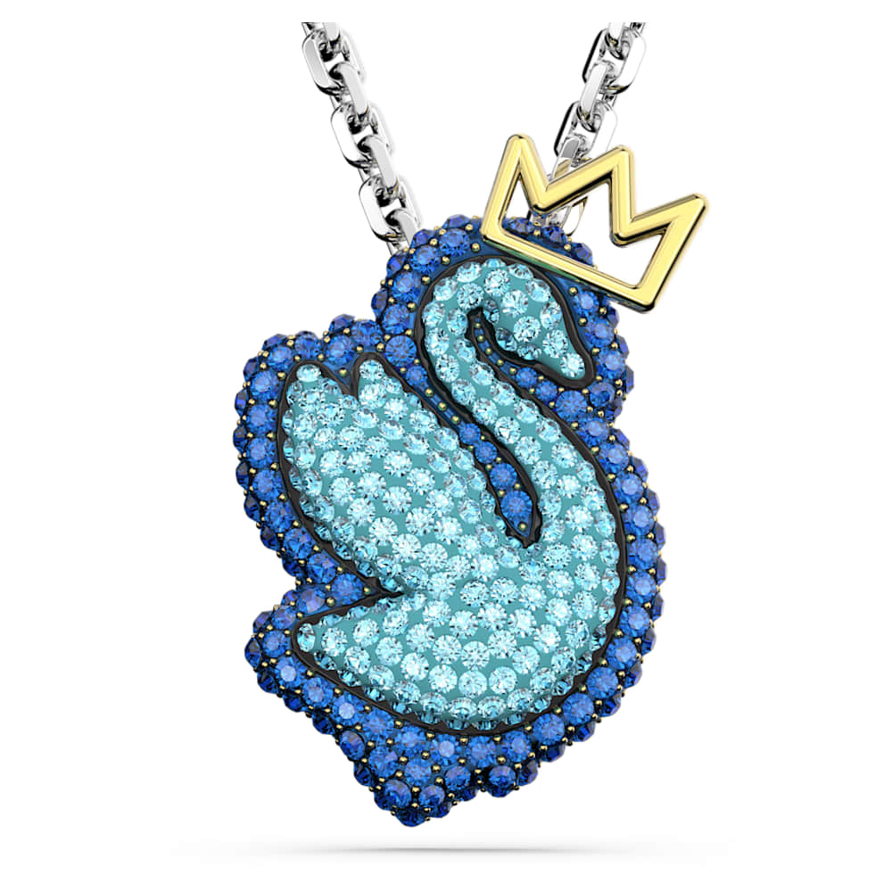Swan Blue / Rhodium-Plated