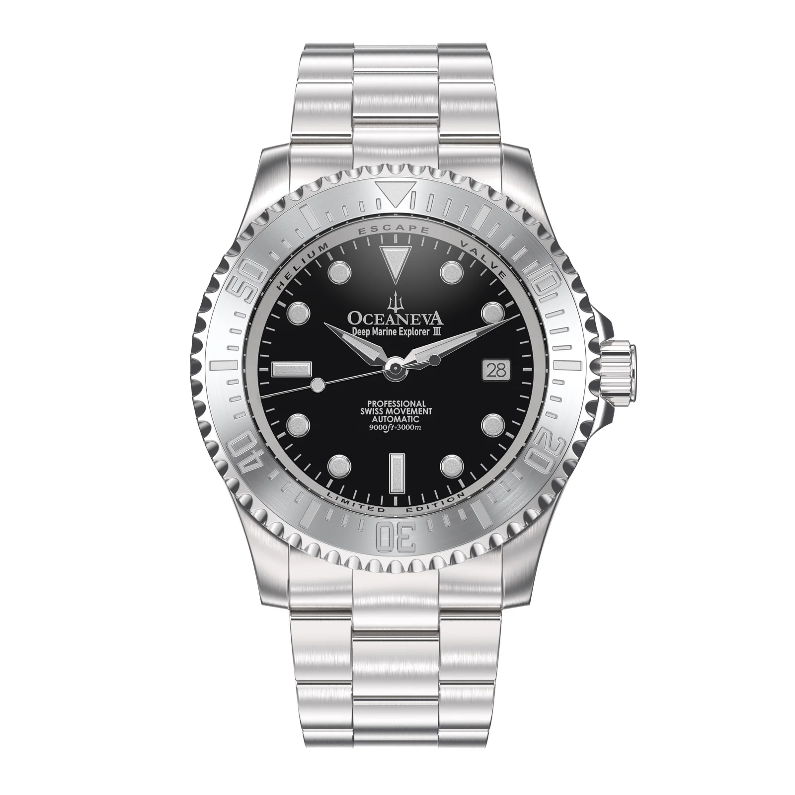 Deep Marine Explorer III – Black Dial