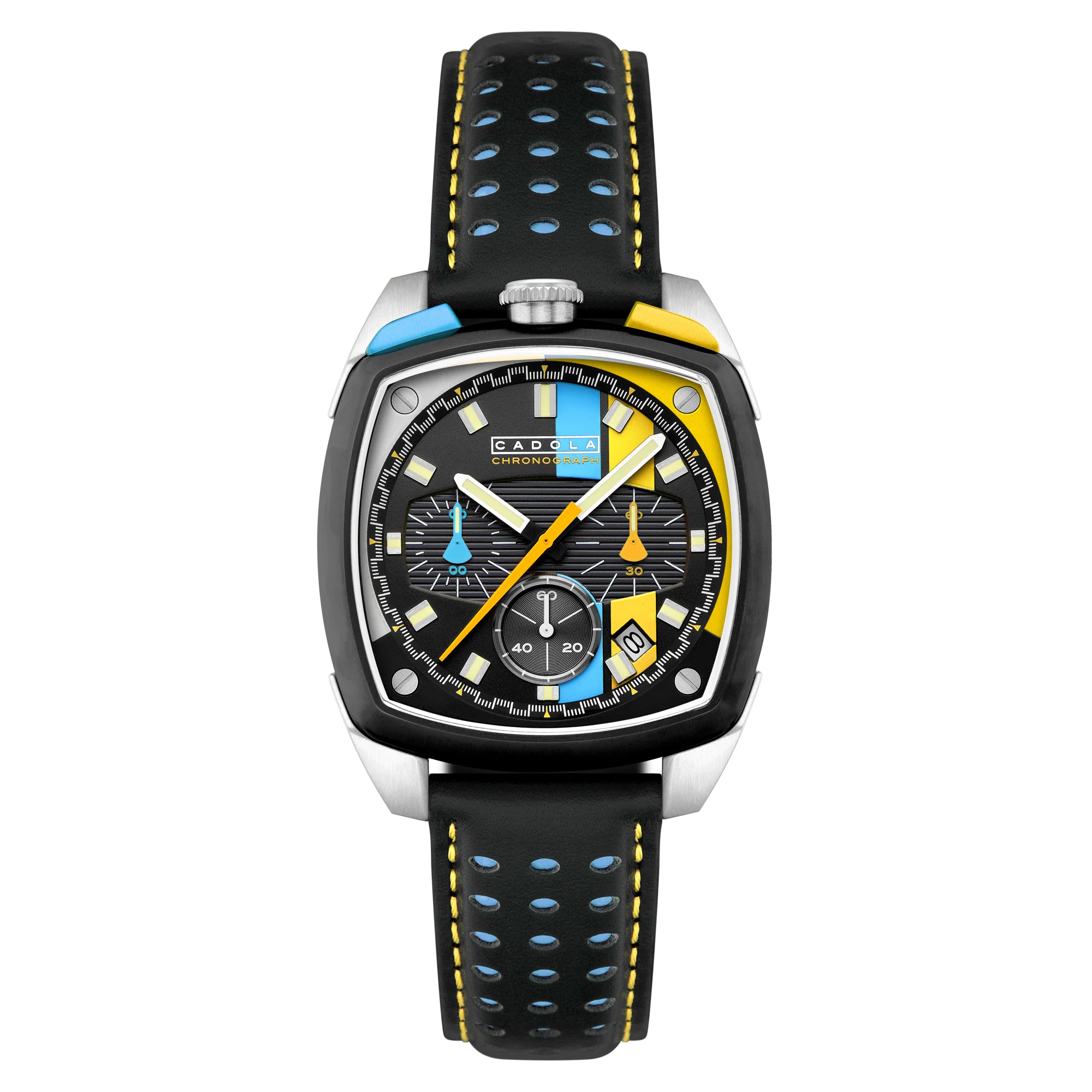 Taurus Chronograph Black / Genuine Leather | Black Dial
