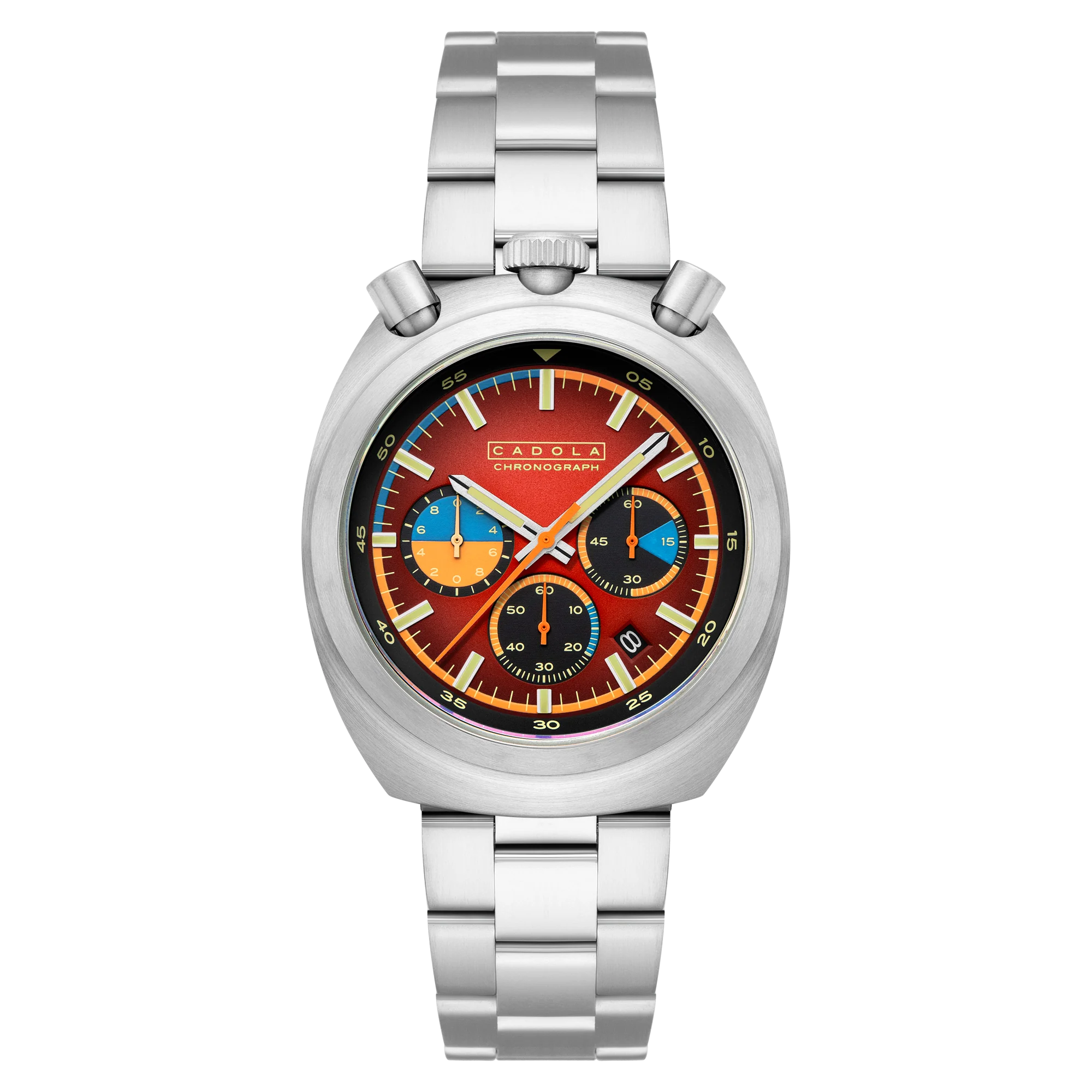 Testa Di Toro Chronograph Red / Stainless Steel | Red Dial