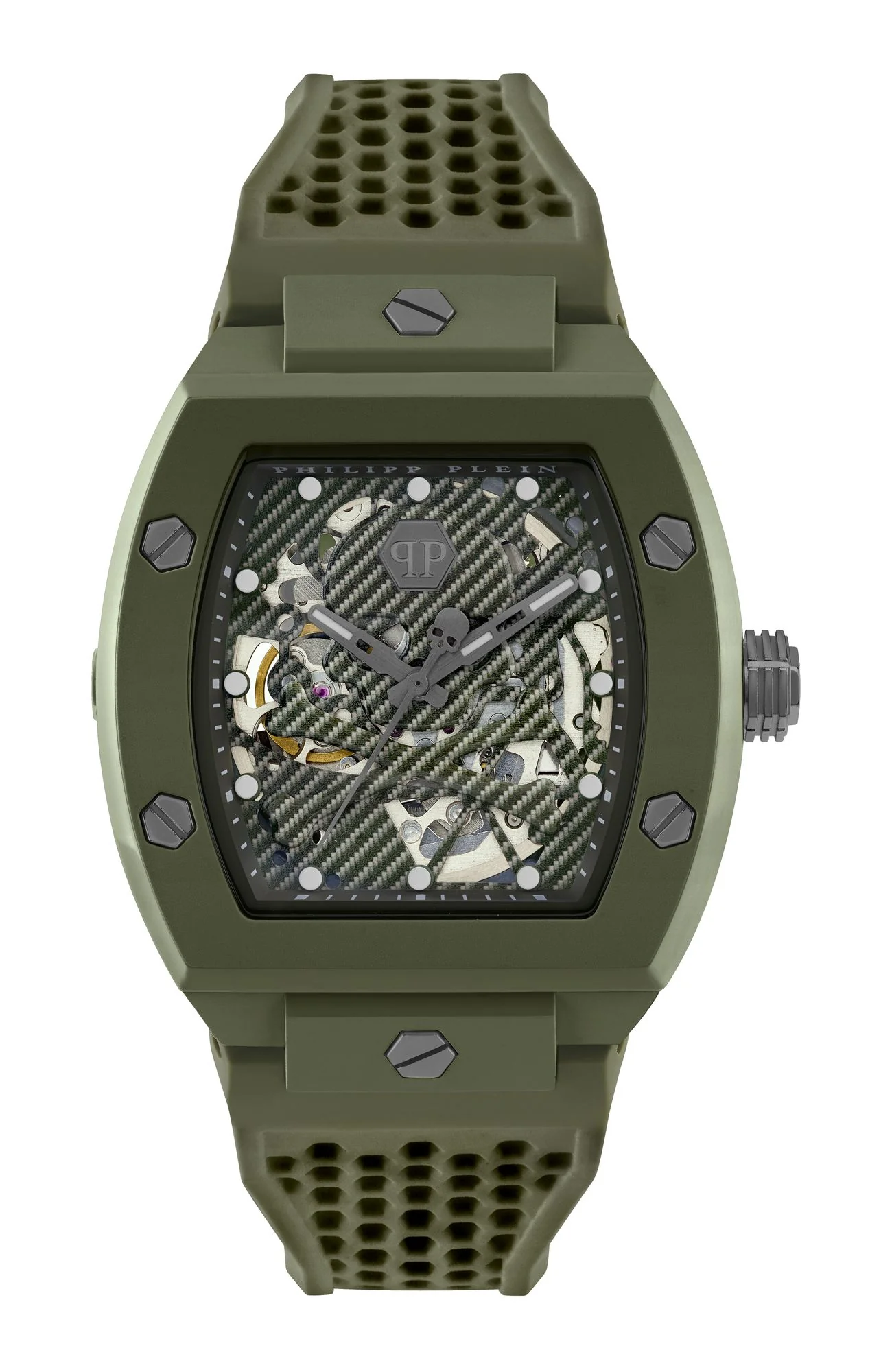 The Skeleton Ecoceramic Green / Silicone | Green Dial
