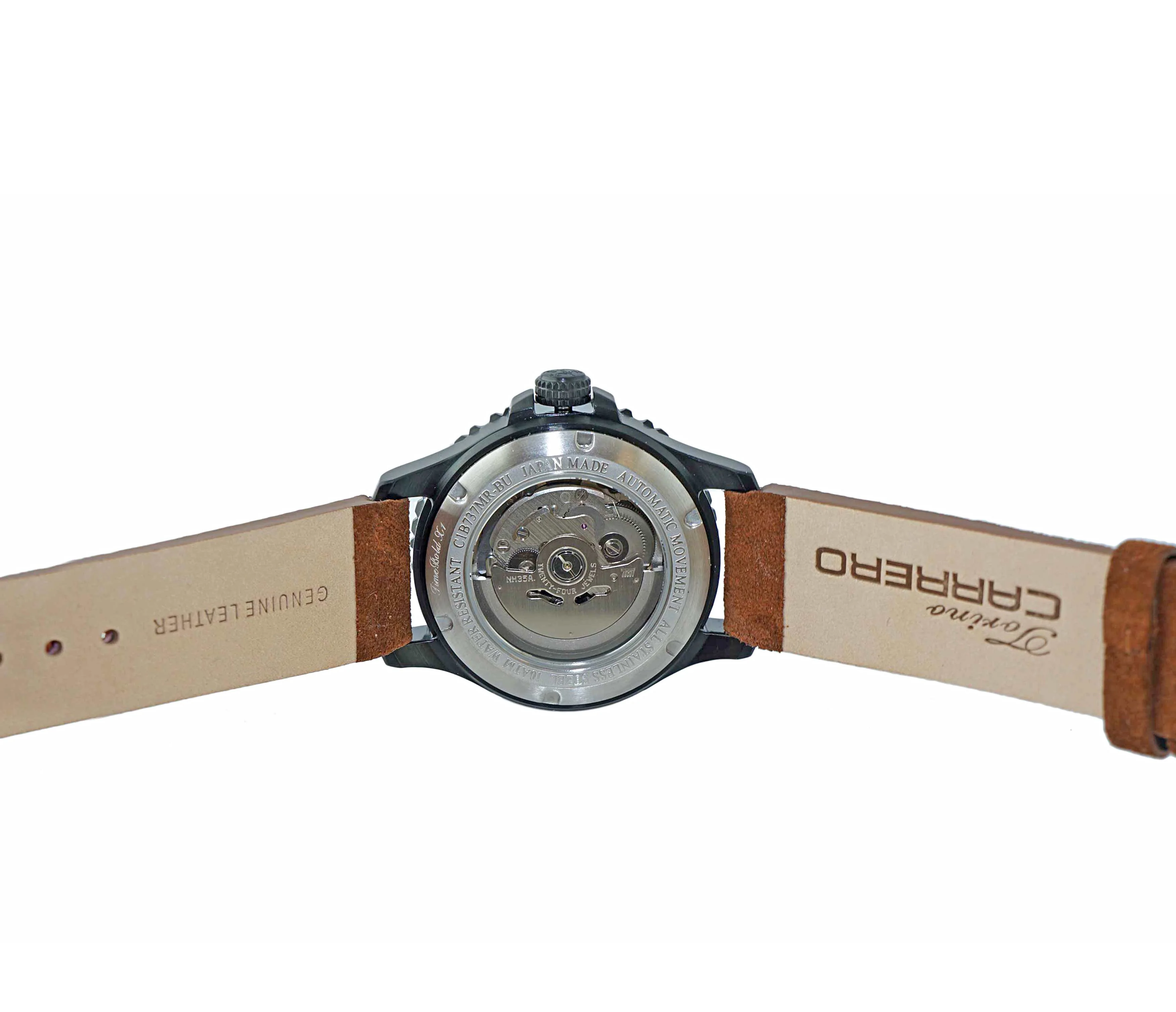TIME BOLD- X4 BLUE/RED - BROWN SUEDE Red Dial - Image 3