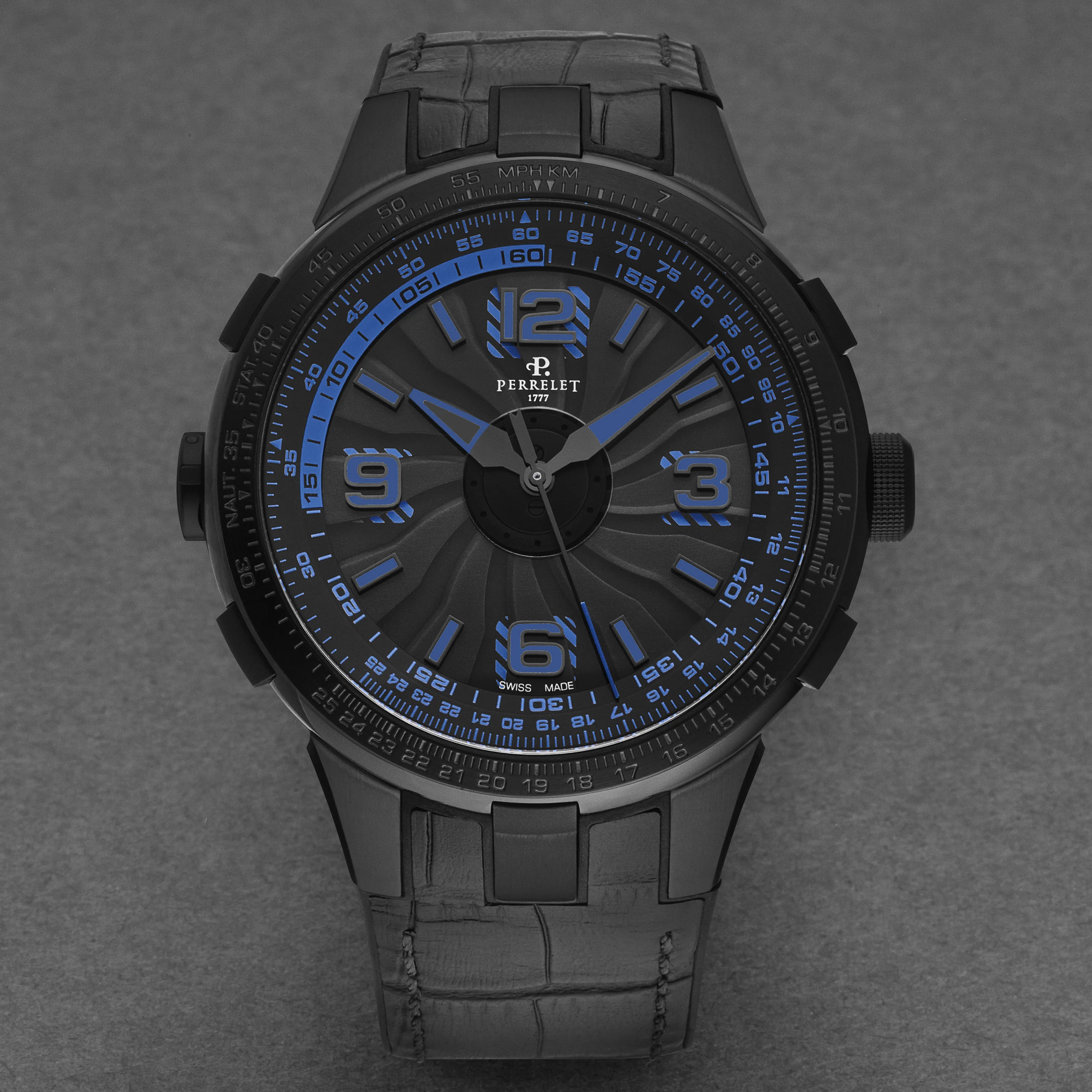 Turbine Pilot Black Blue Black-Blue Dial - Image 4