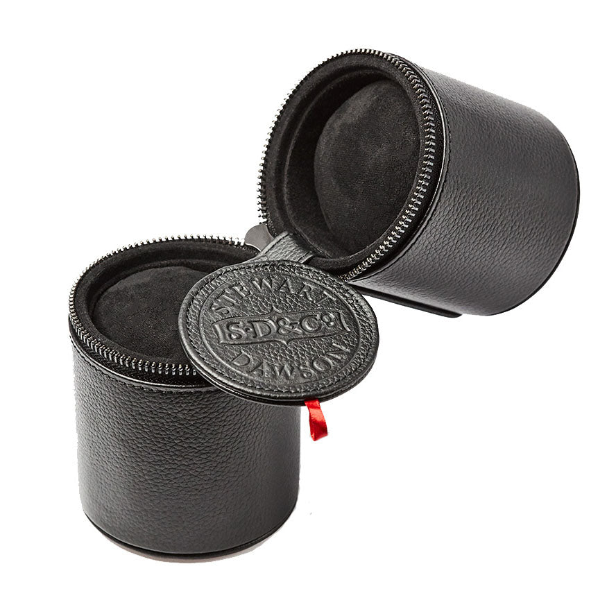 Two Watches Leather Hard Shell Holder Black - Image 6