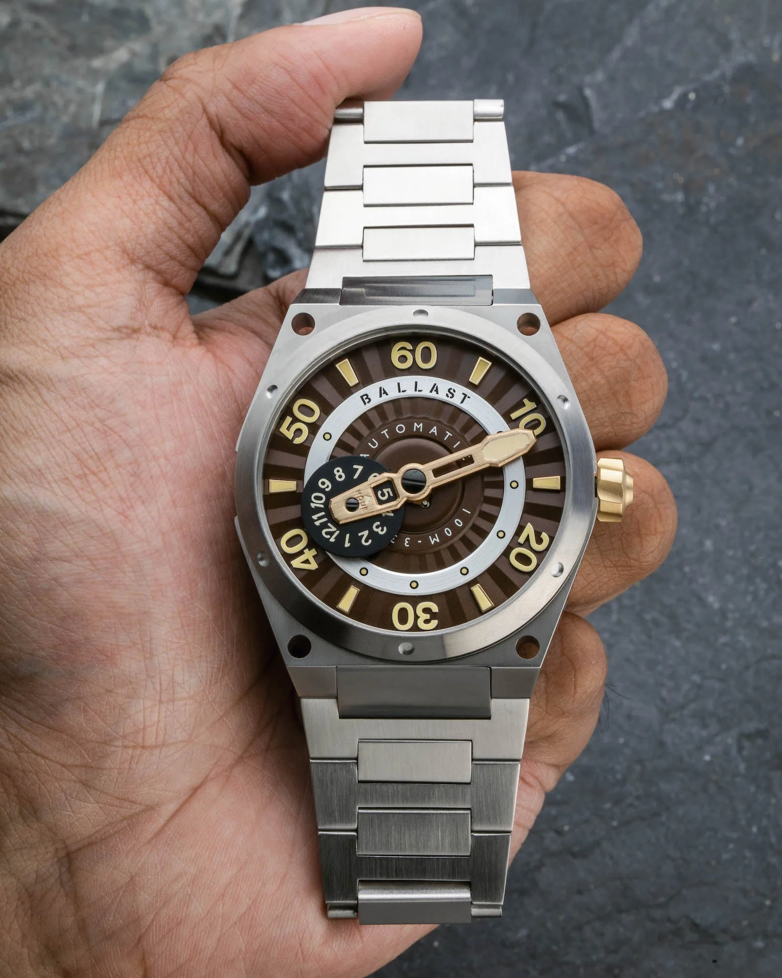 Pampanito Automatic Brown / Stainless Steel Brown Dial - Image 3