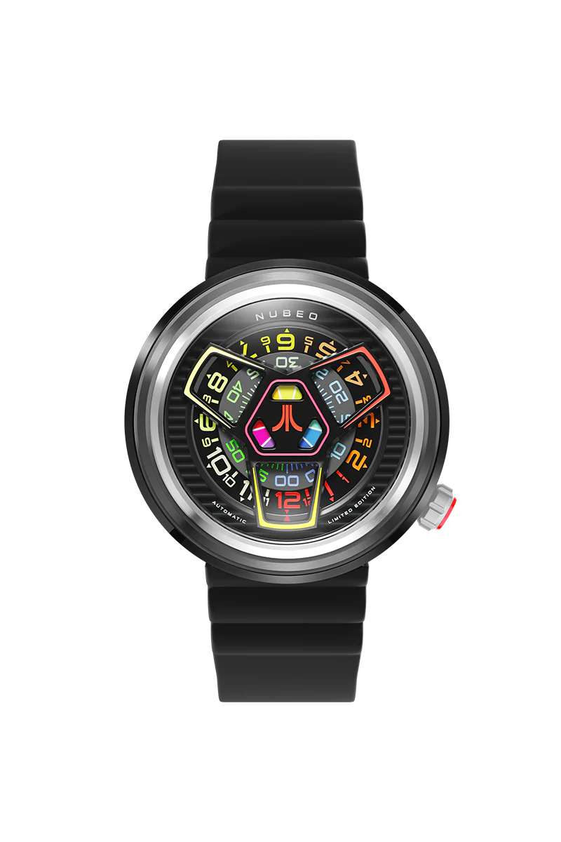 Ventana Automatic Atari Retro Gamer Limited Edition Black / Rubber Strap | Black Dial