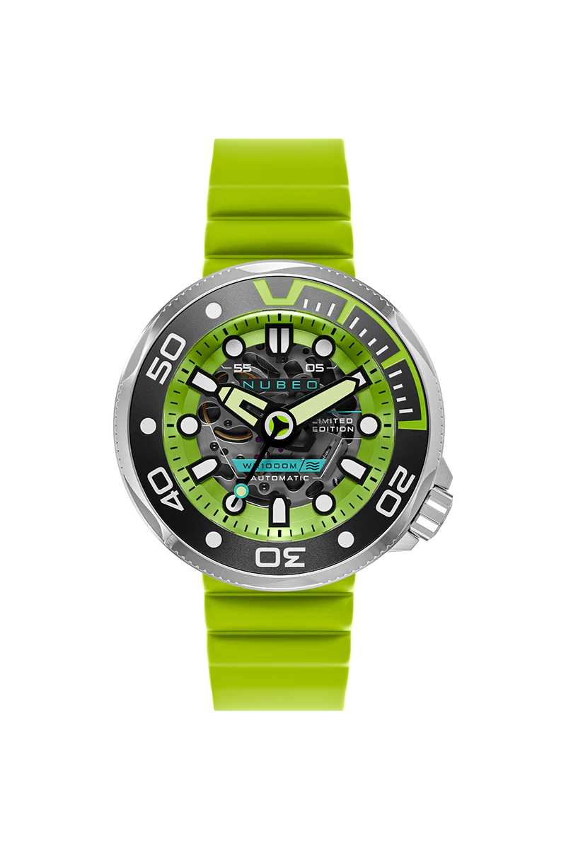 Ventana Skeleton Automatic Limited Edition Green / Silicone | Green Dial