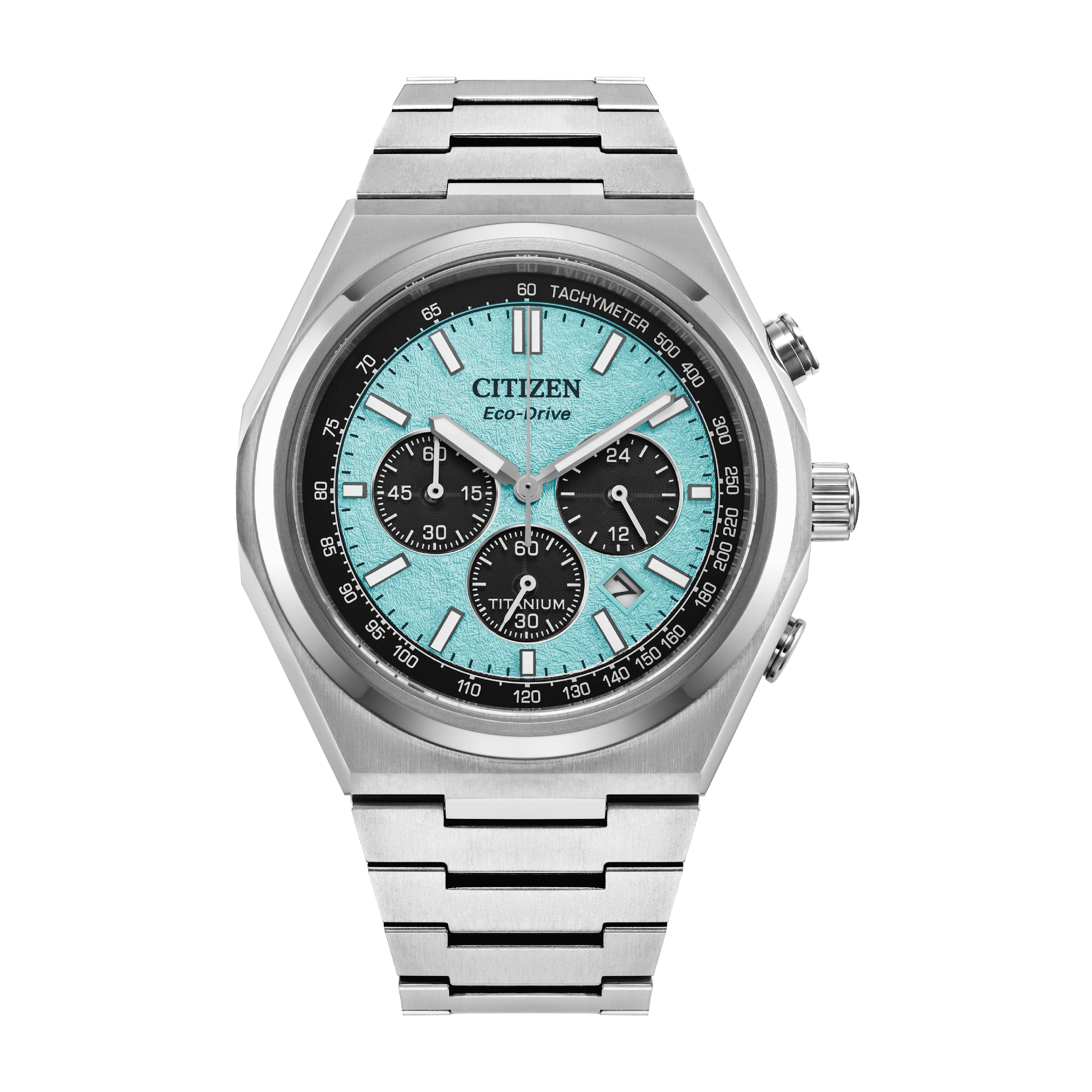 Zenshin Chrono Blue / Super Titanium | Blue Dial